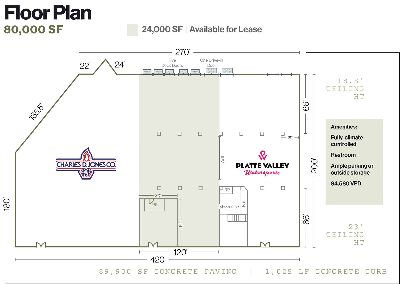 I-80 Frontage Industrial - 80,000 SF Building 8930 South 137th Circle - Image 1