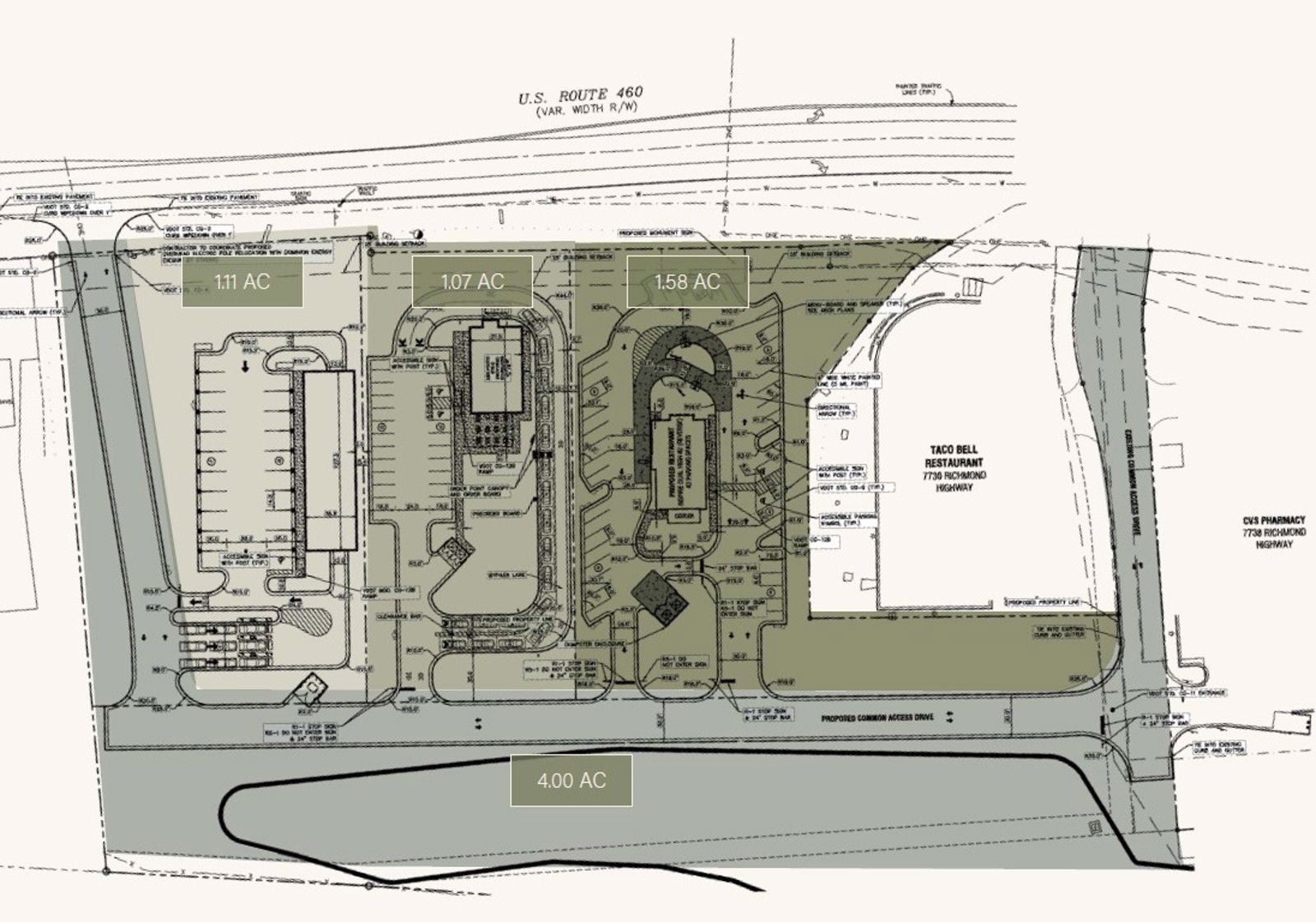 7730 Richmond Highway Site Plan