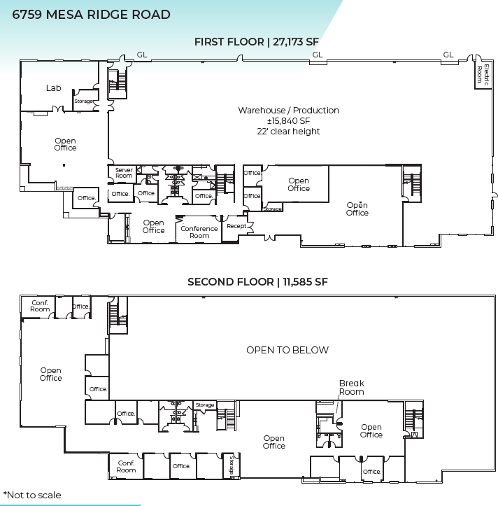 6759 Mesa Ridge Floor Plan - Proposed Single Tenant