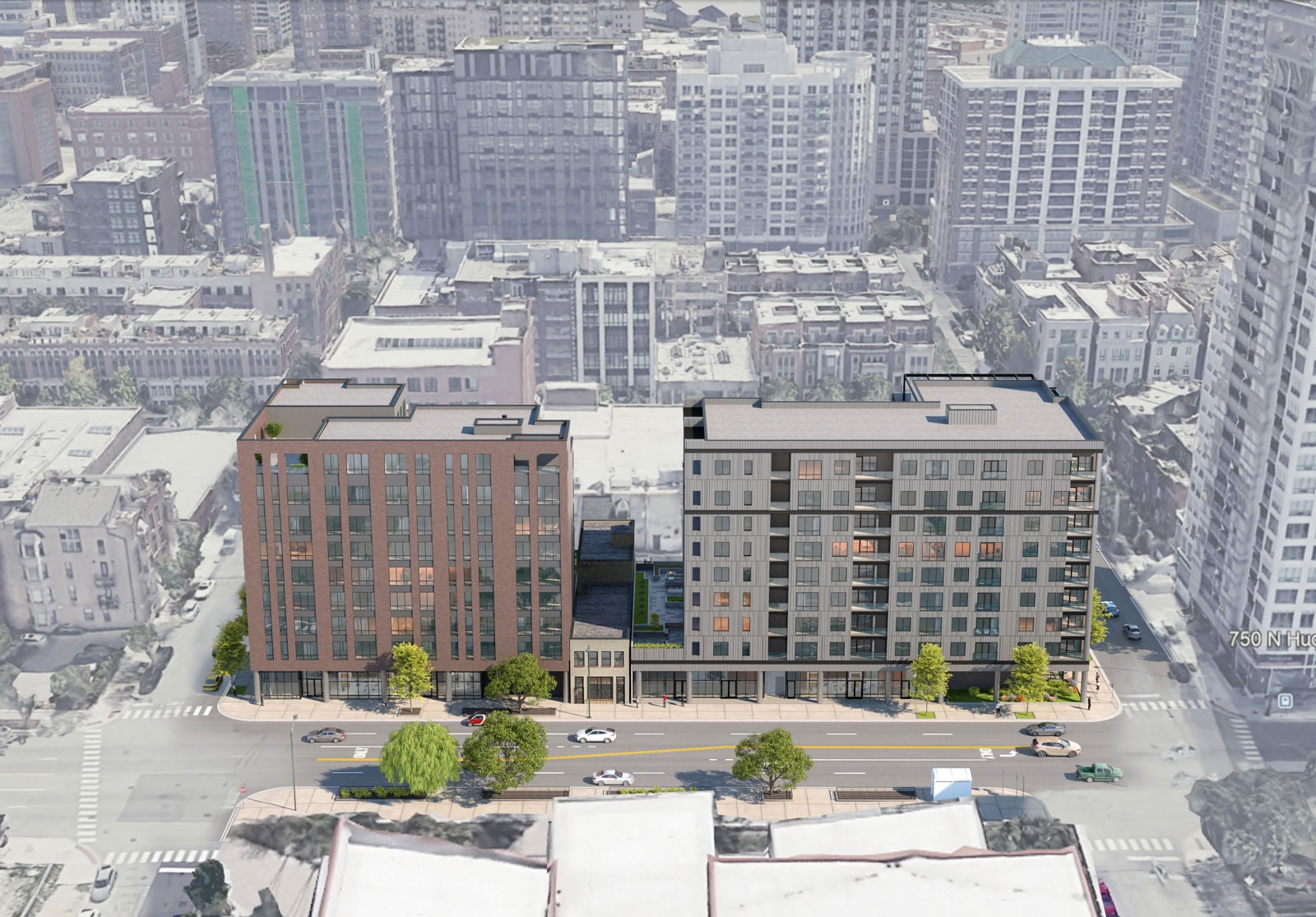 Chicago+Hudson north view