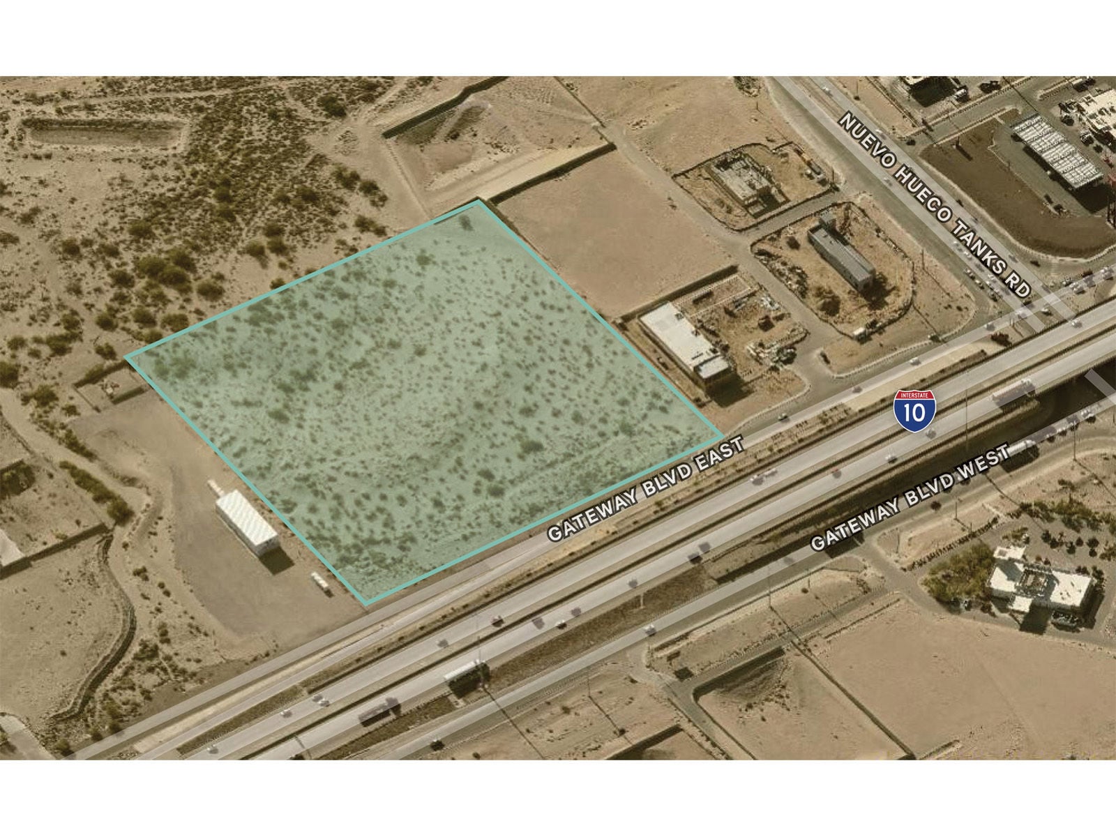 SEQ Nuevo Hueco Tanks & Gateway Blvd. - Aerial View