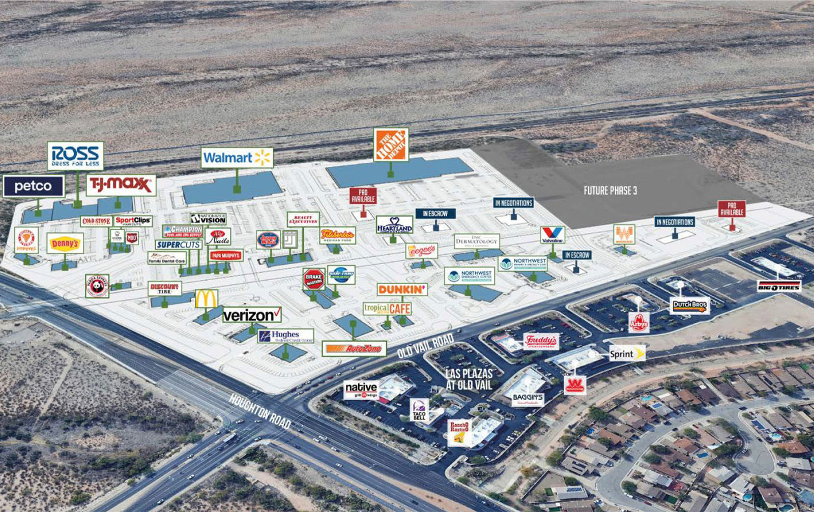 Houghton Town Center - Aerial