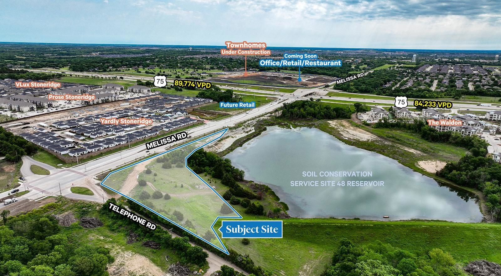 3.029 Acre Land Tract SEC Melissa Rd & Telephone Rd - Image 1