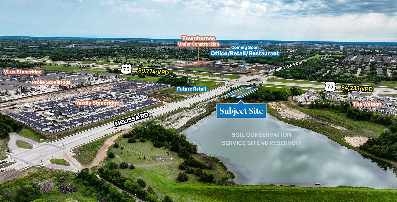 1.439-Acre Pad Site SWC US-75 & Melissa Rd - Image 1