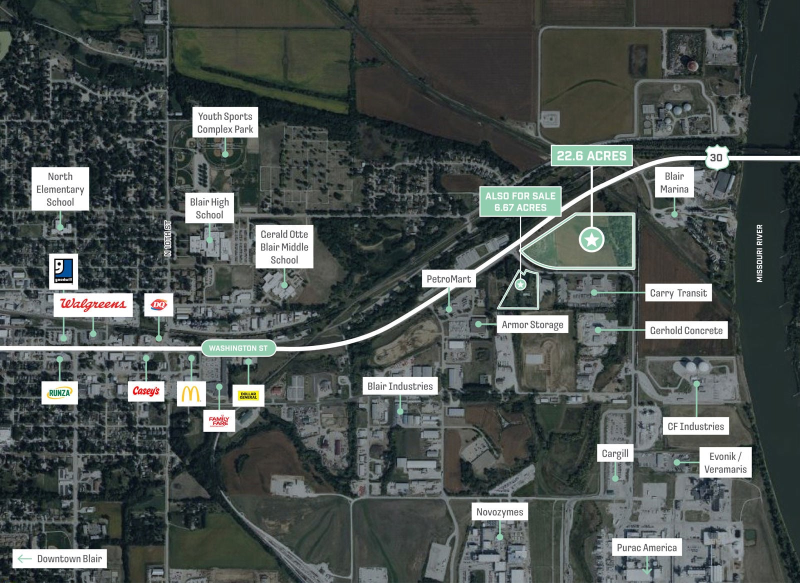 NEC of Industrial Park Drive & Hwy 30 Blair | Nebraska  Industrial Park Dr & US-30, Blair, NE 68008, USA - Image 6