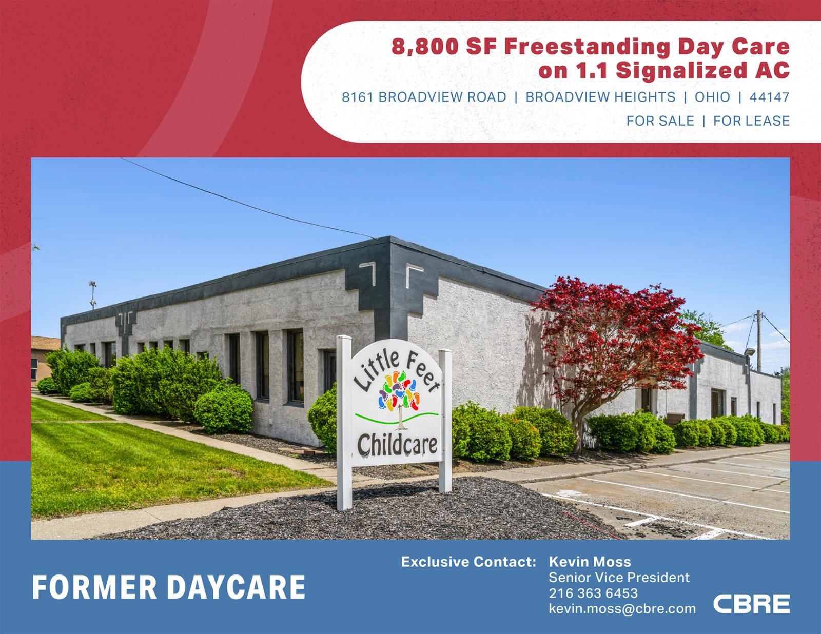 8,800 SF Freestanding Day Care on 1.1 Signalized AC 8161 Broadview Road - Image 1