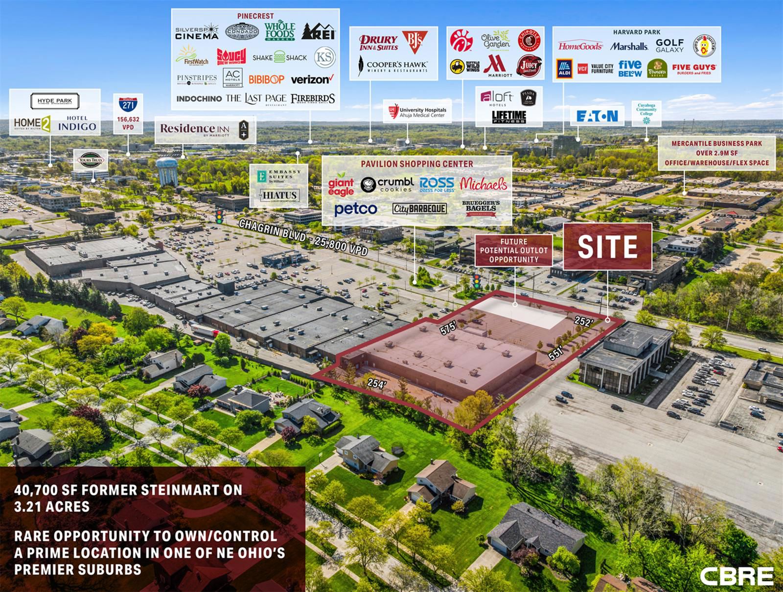 Rare Anchor Big Box Shadow Anchored by Pavilion Shopping Center 23949 Chagrin Boulevard - Image 2