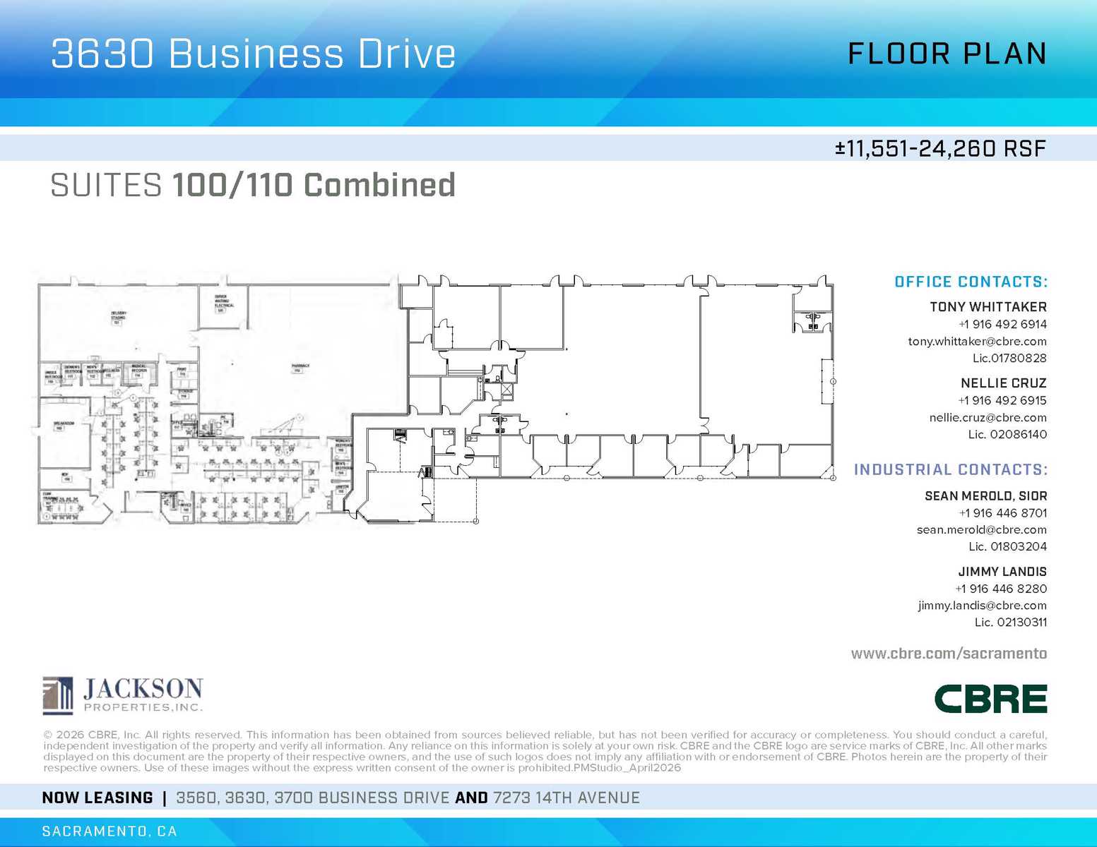 3630 Business Drive_Suite 100_110_Floor Plan