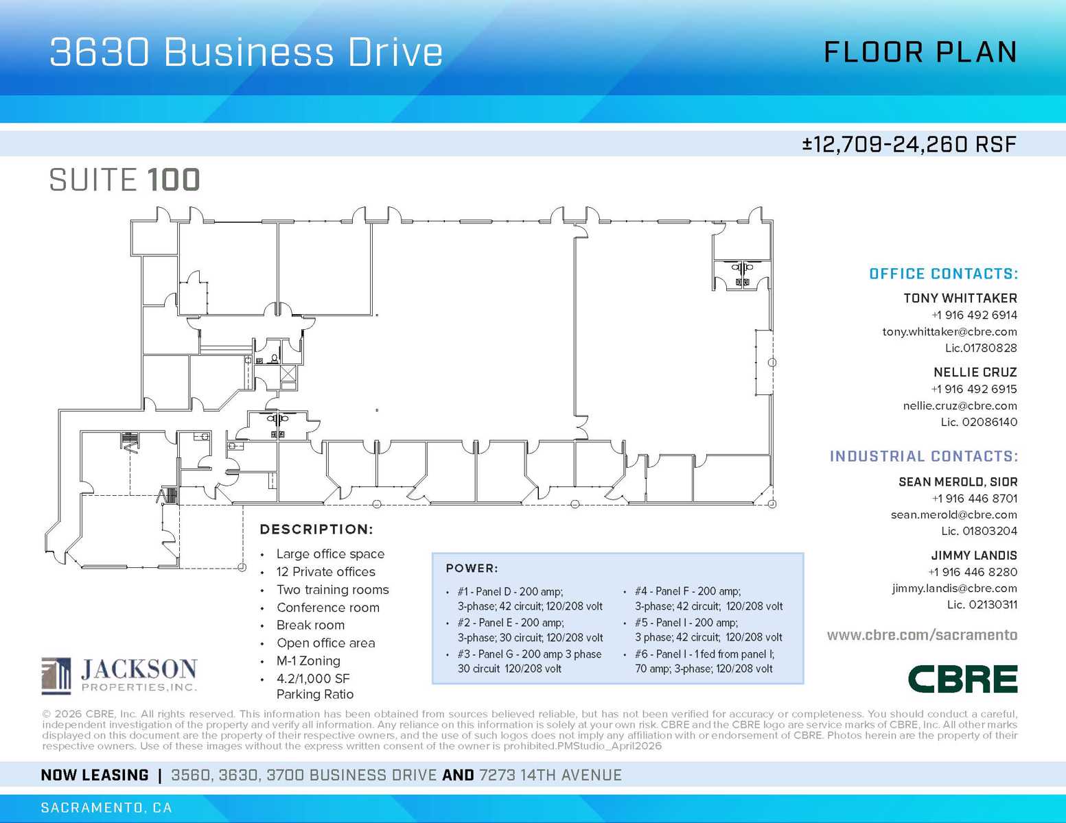 3630 Business Drive_Suite 100_Floor Plan