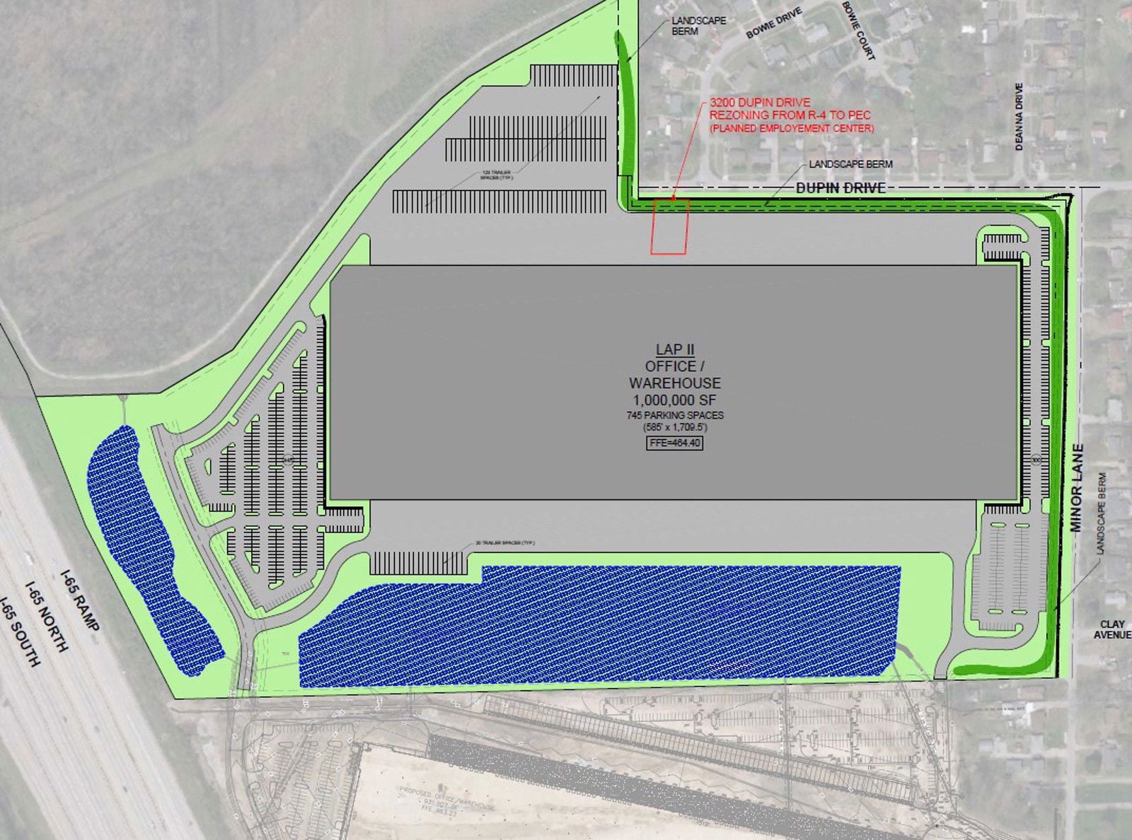 Building 2 colored site plan