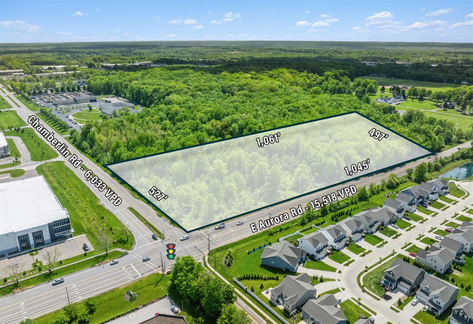 11.33 Acres Zoned C-2 Land For Sale 1876 East Aurora Road - Image 2