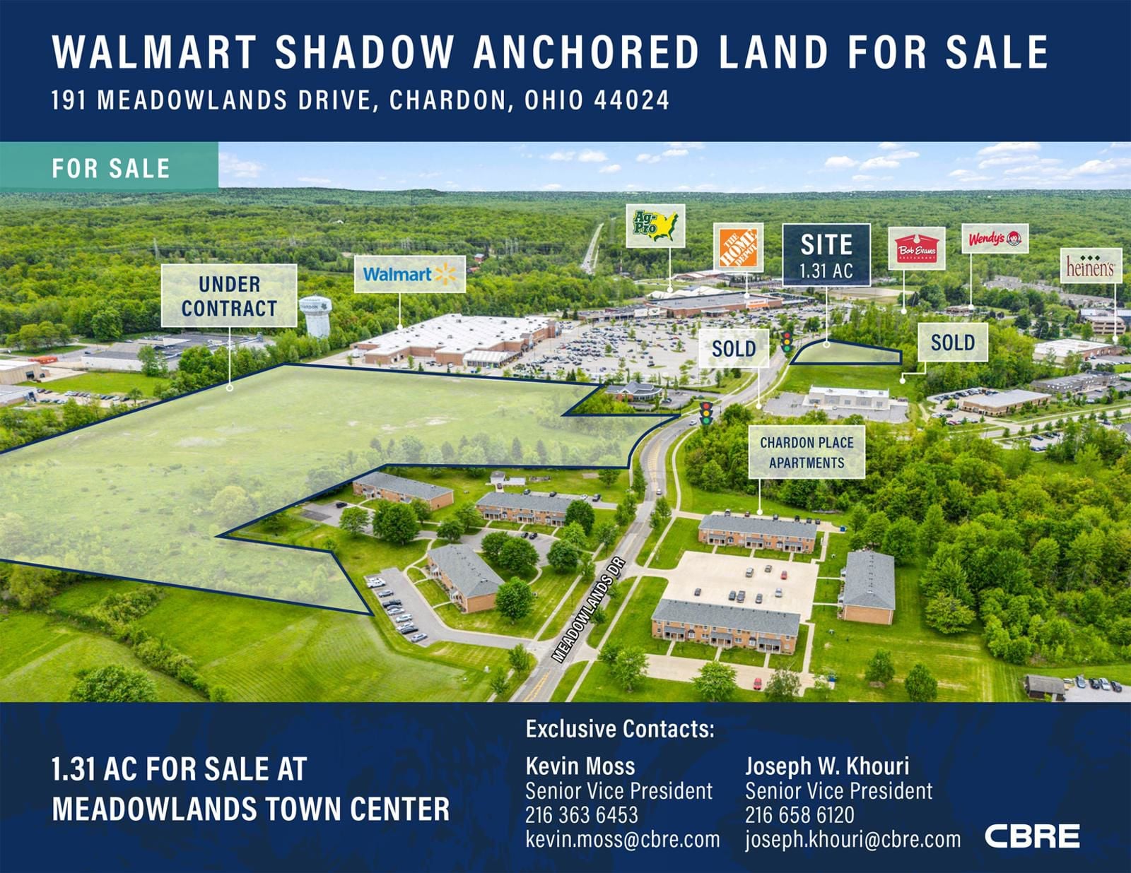 Walmart Shadow Anchored Land For Sale 191 Meadowlands Drive - Image 1
