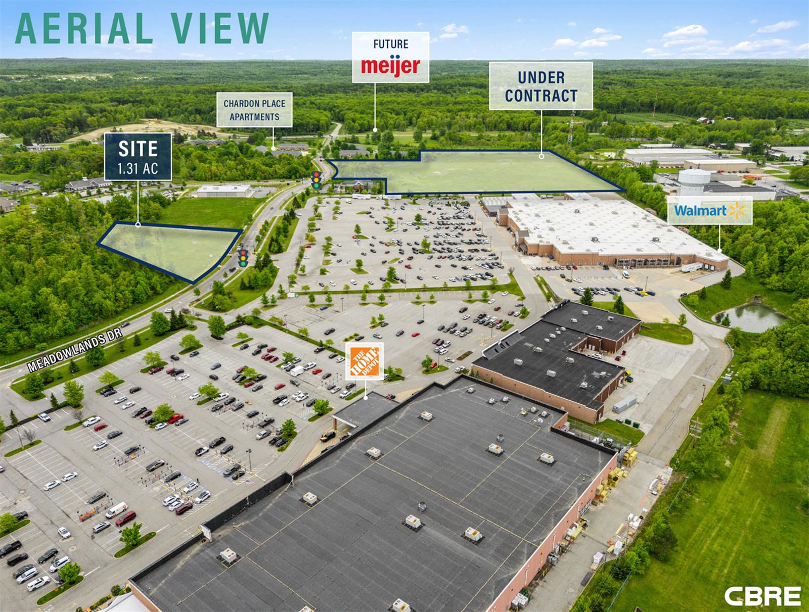 Walmart Shadow Anchored Land For Sale 191 Meadowlands Drive - Image 3