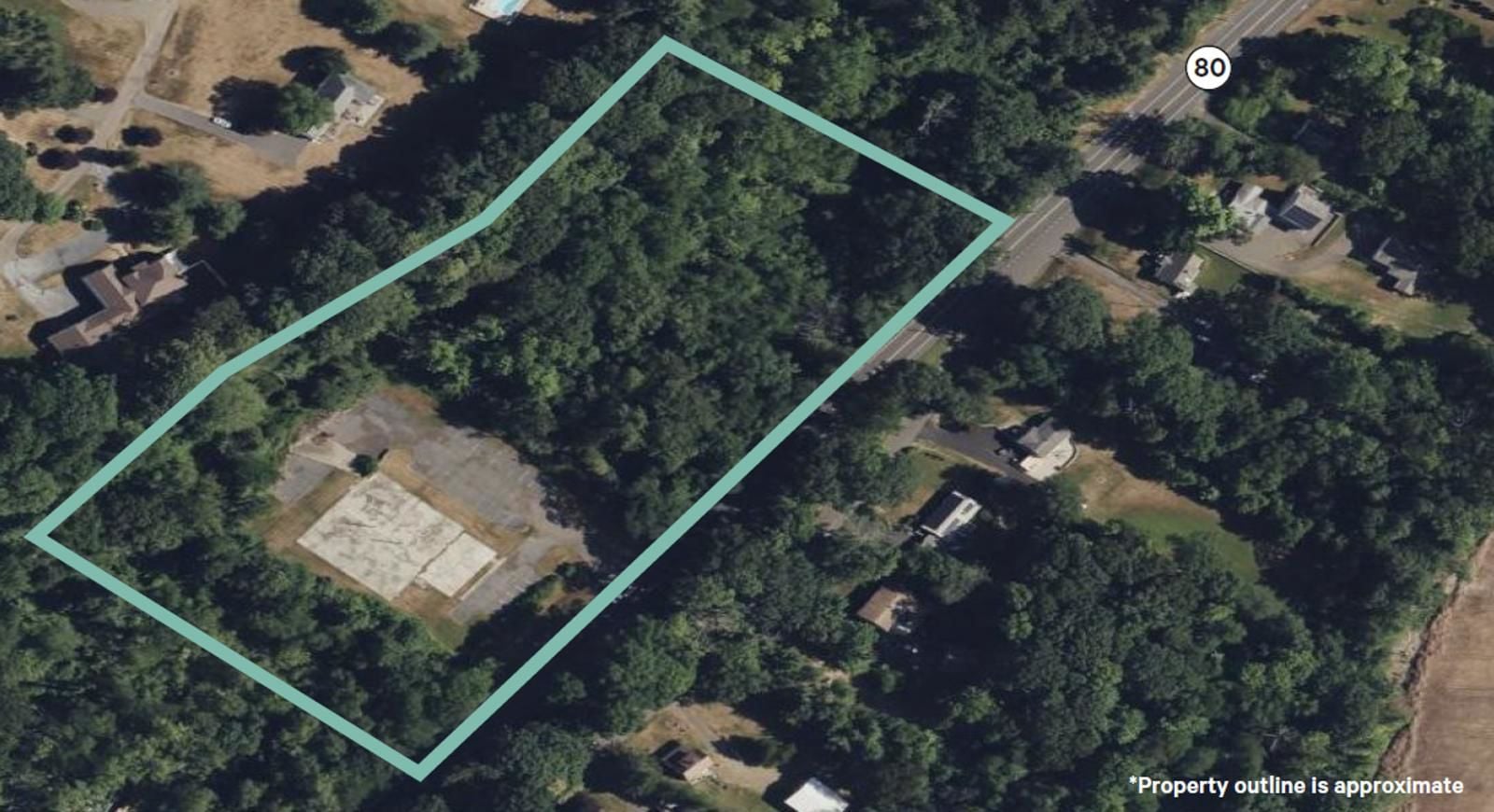 2180 Foxon aerial outlined