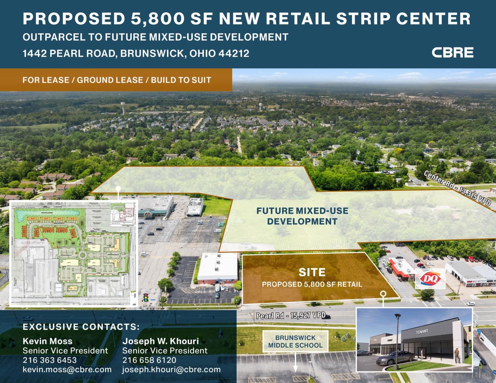 Proposed 5,800 SF New Retail Strip Center 1442 Pearl Road - Image 1