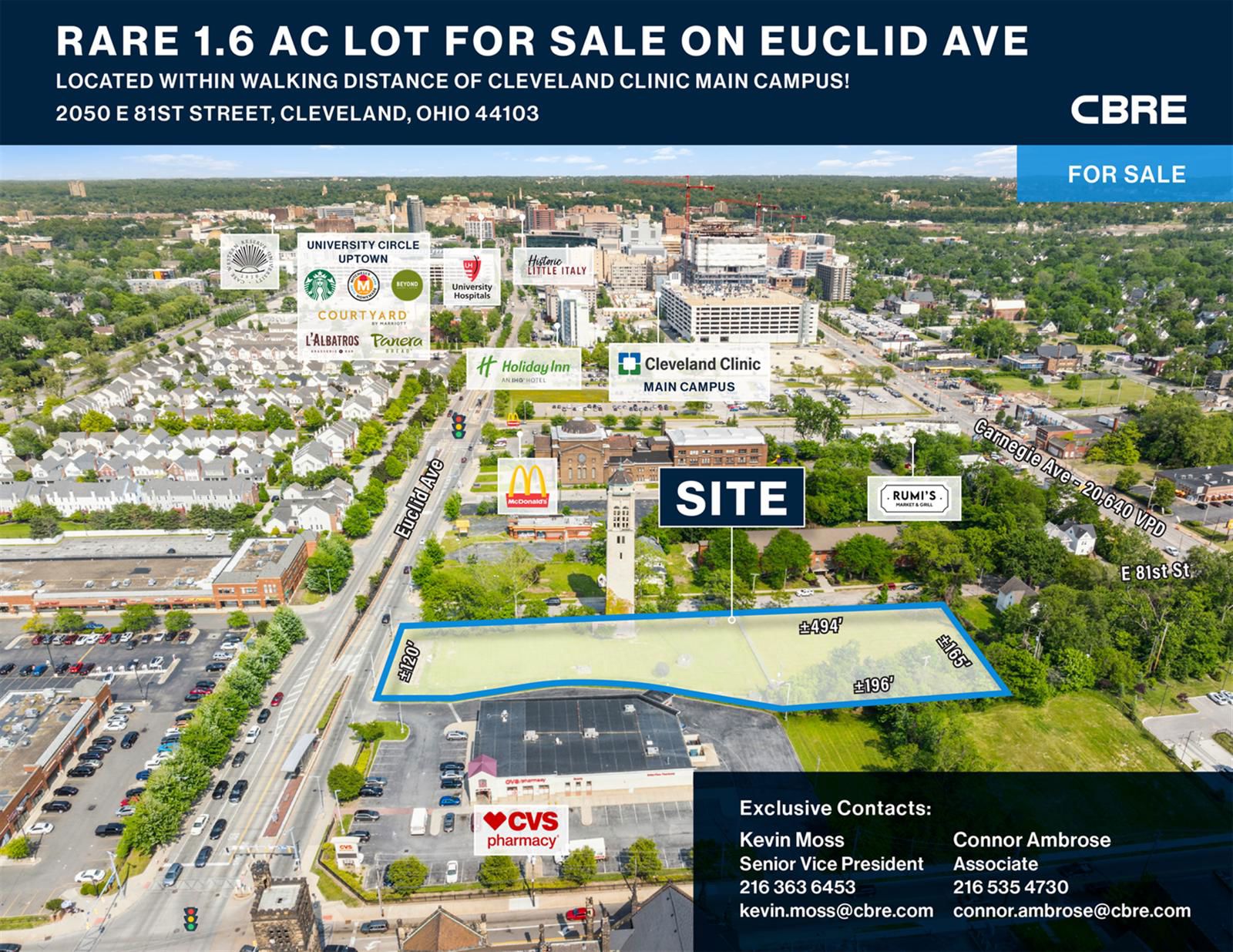 Rare 1.6 AC Lot on Euclid Ave 2050 East 81st Street - Image 1