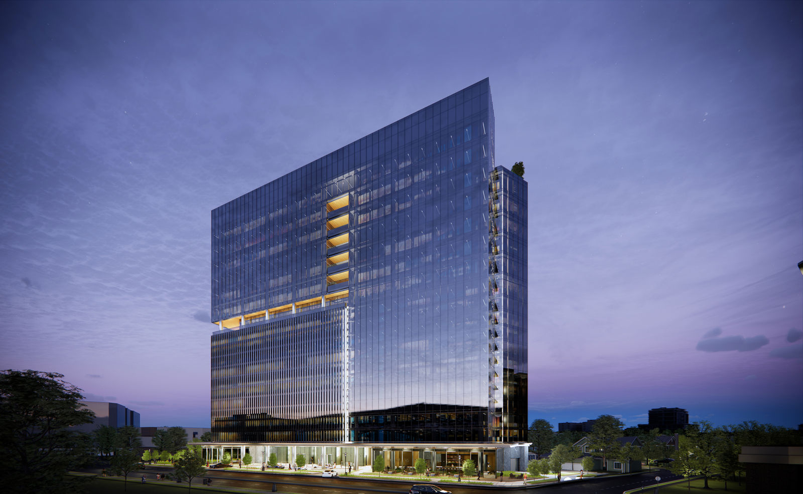 Night-Rendering (Best for Building Signage)