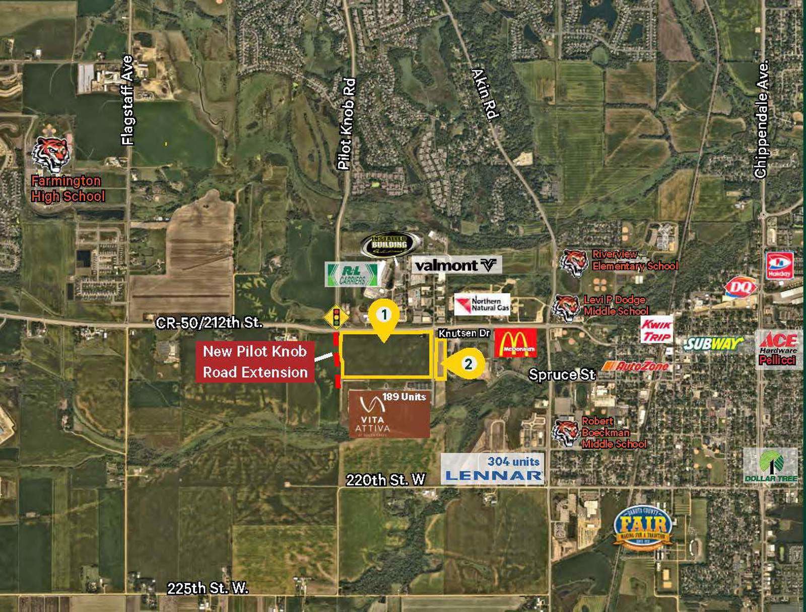 Farmington CR50 65.69 Acres-2 Area Map