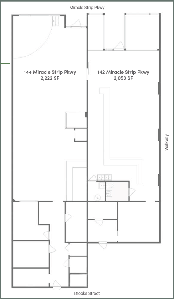 142 & 144 Miracle Strip Pkwy - Floor Plan