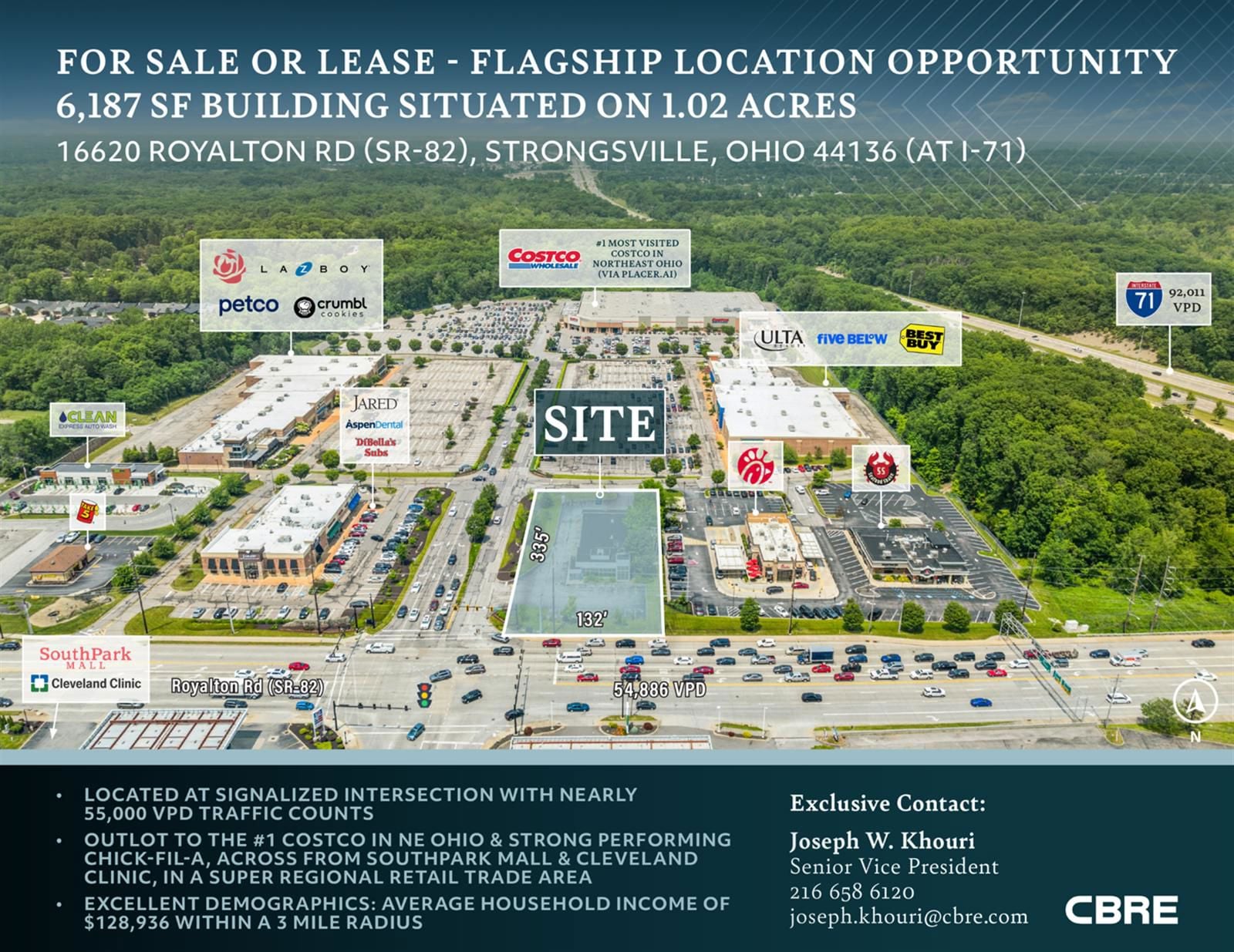 Flagship Location Opportunity - 6,187 SF Building Situated on 1.02 AC 16620 Royalton Road - Image 1