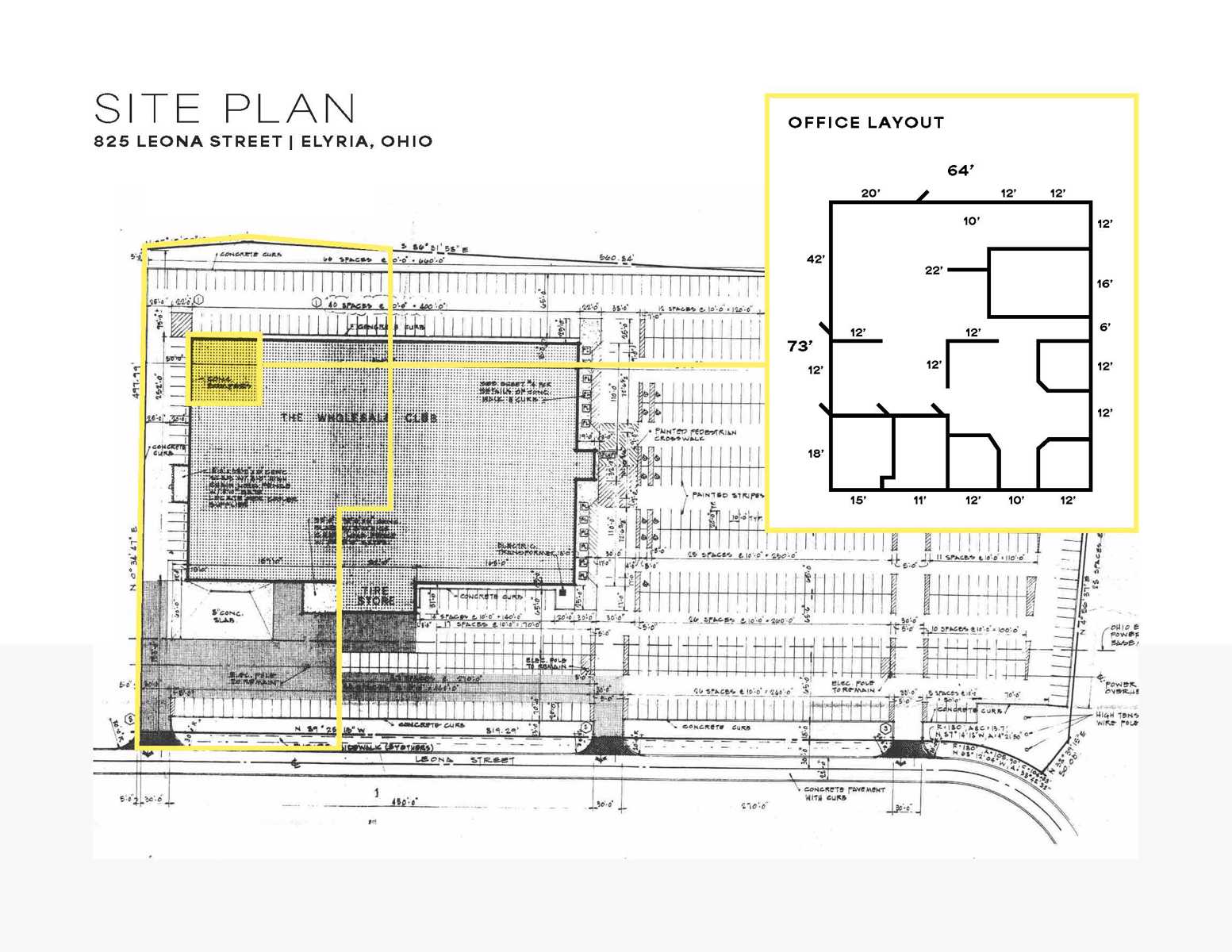825 Leona St, Elyria Site Plan