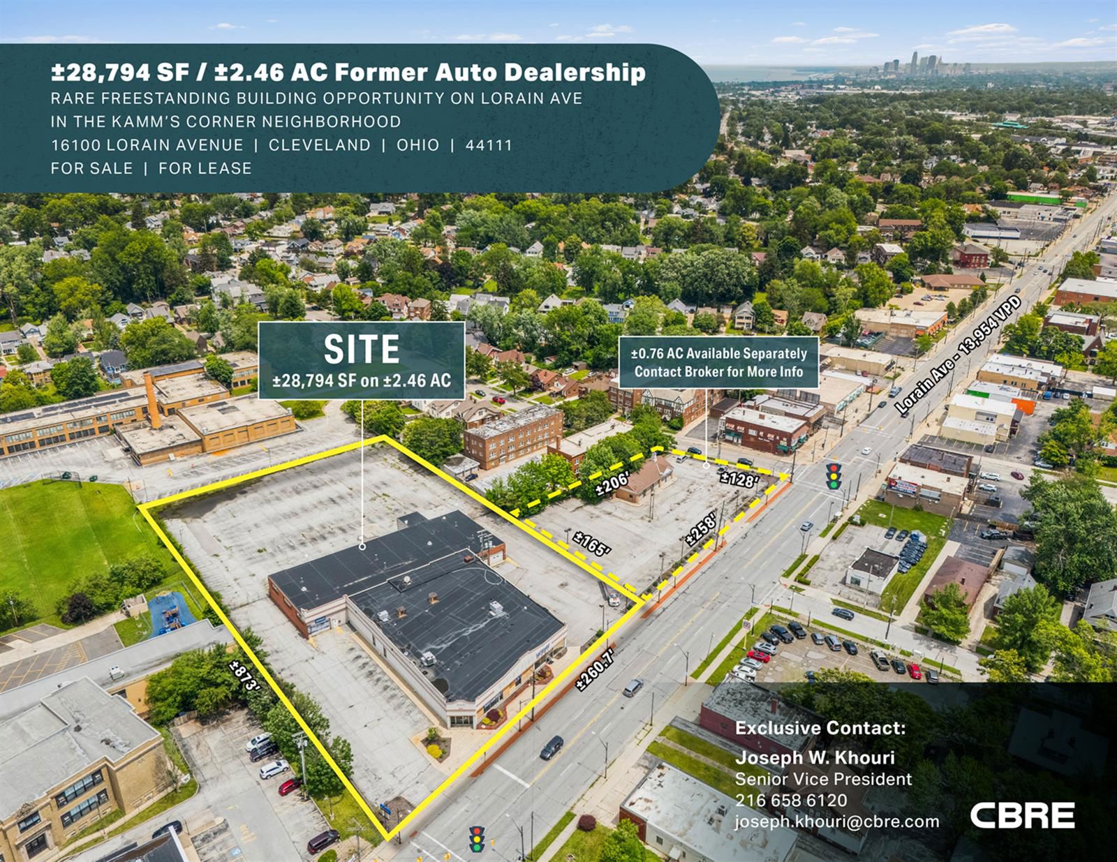 ±28,794 SF / ±2.46 AC Former Auto Dealership 16100 Lorain Avenue - Image 1