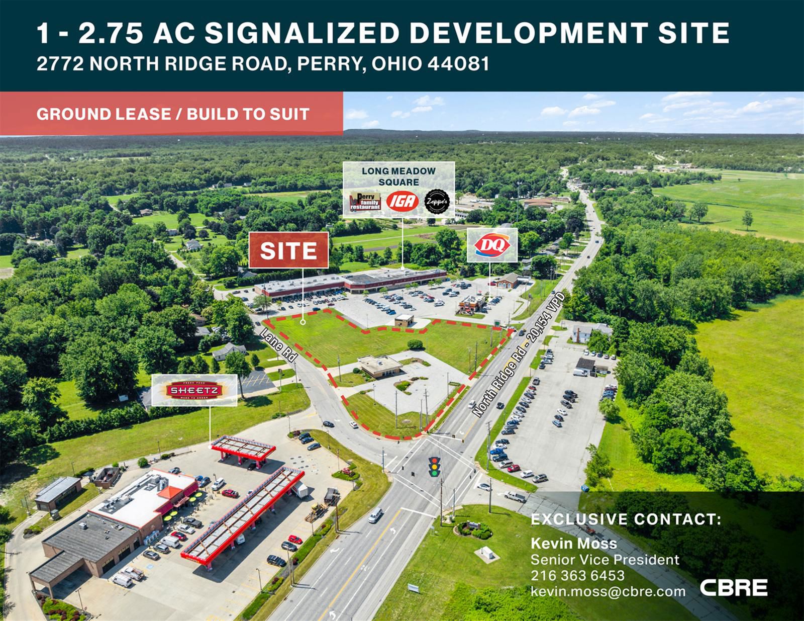 1-2.75 AC Signalized Development Site 2772 North Ridge Road - Image 1