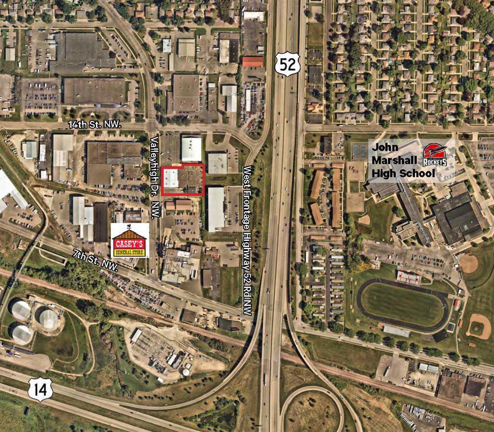 Valleyhigh Industrial Building Parcel Outline