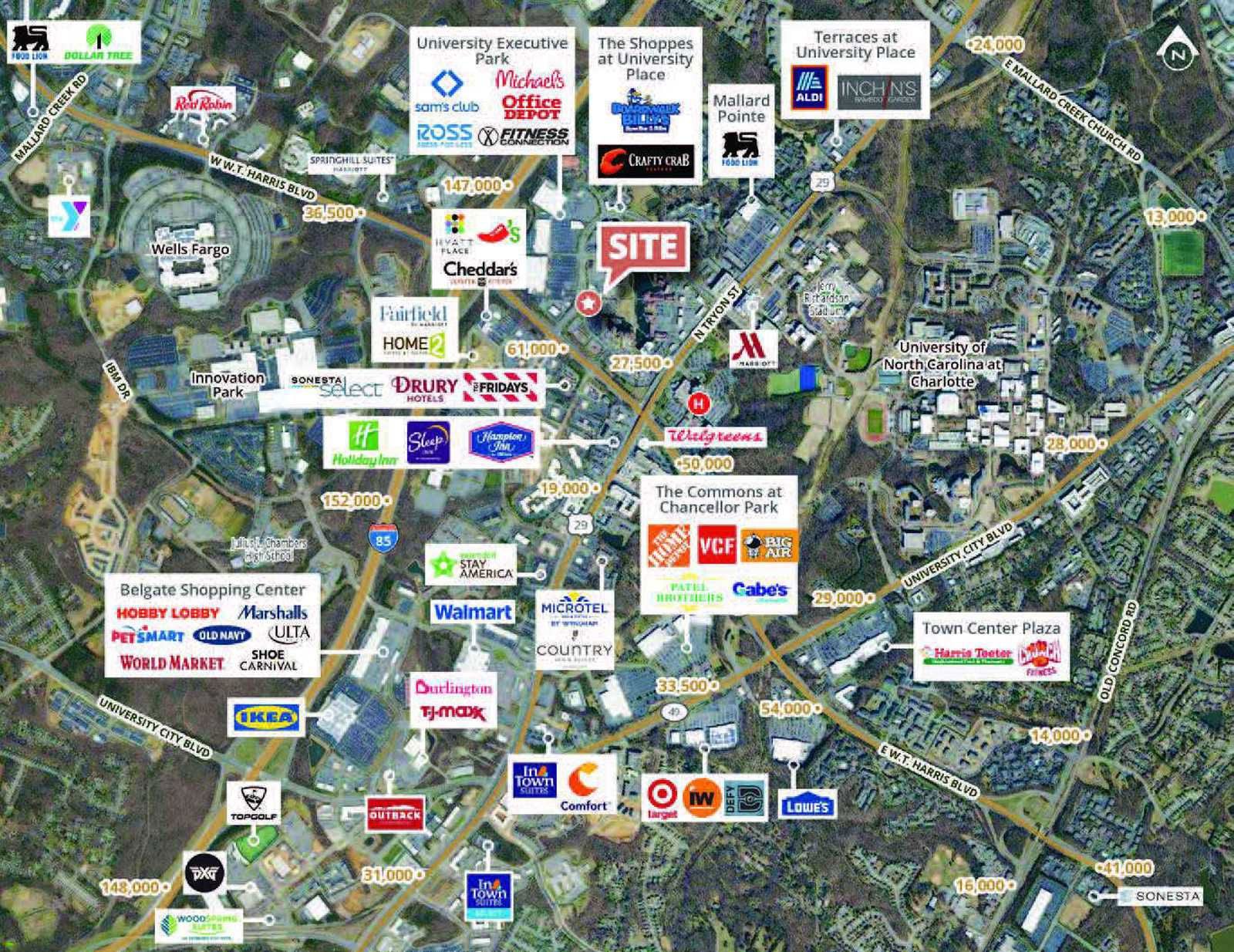 NC_Charlotte 8648 JW Clay Blvd_Flyer - Trade Area