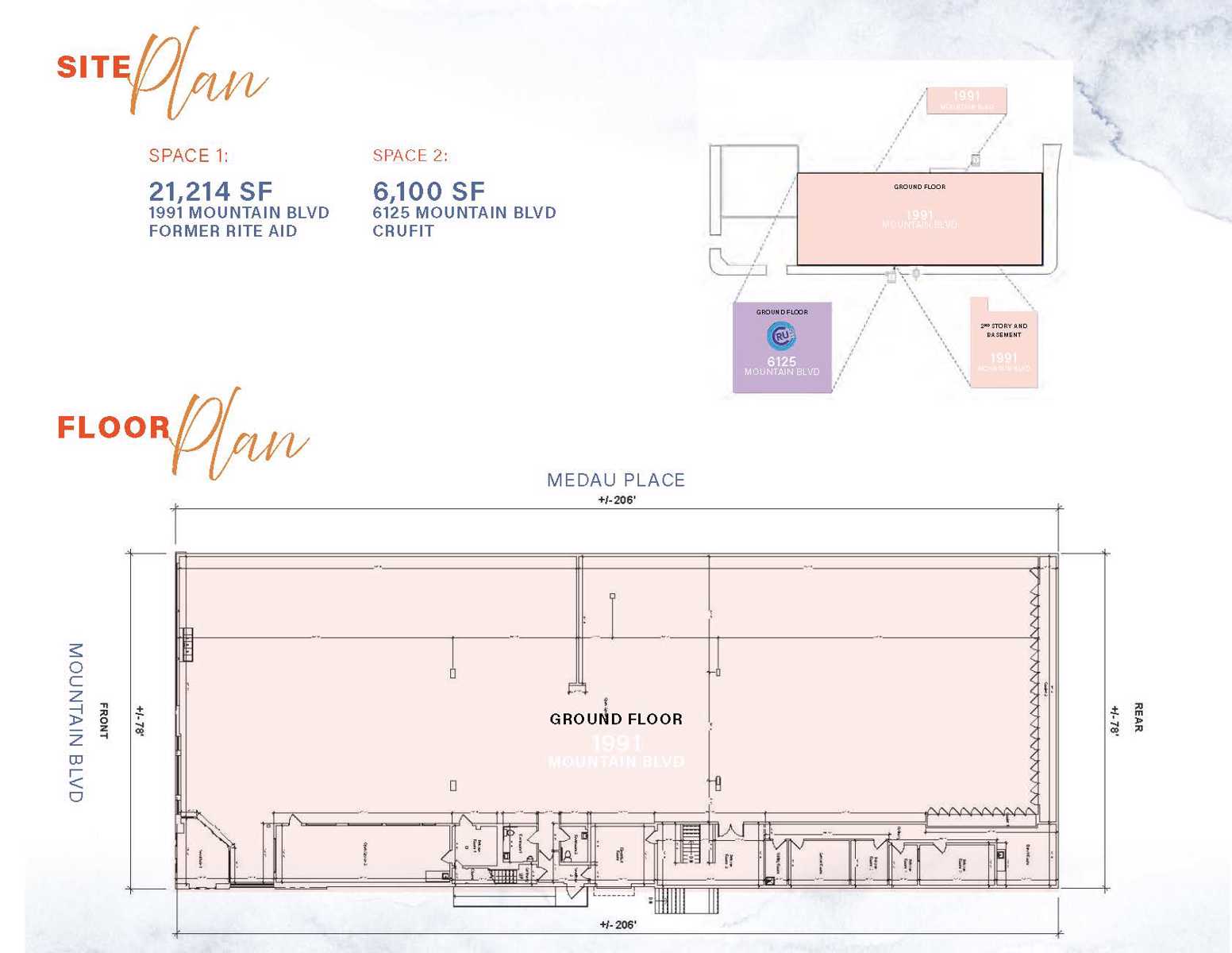 1991 Mountain Blvd-Site + Floor Plans