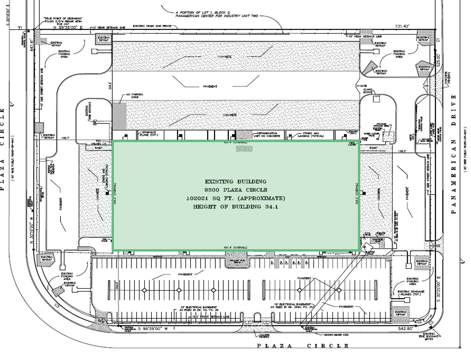 9500 Plaza Circle - Site Plan
