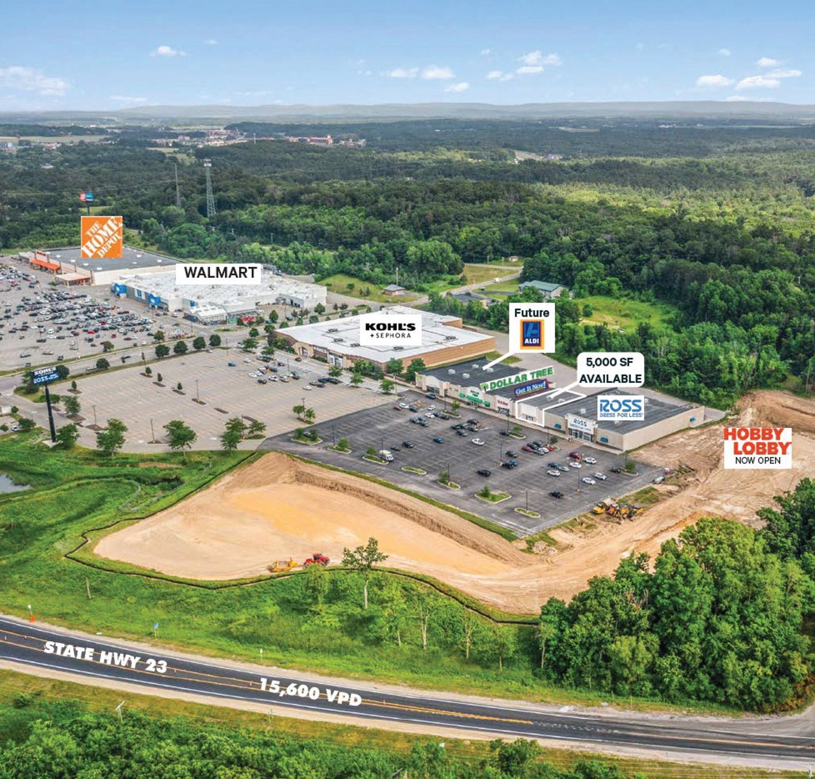 Site Aerial_Lake Delton Marketplace