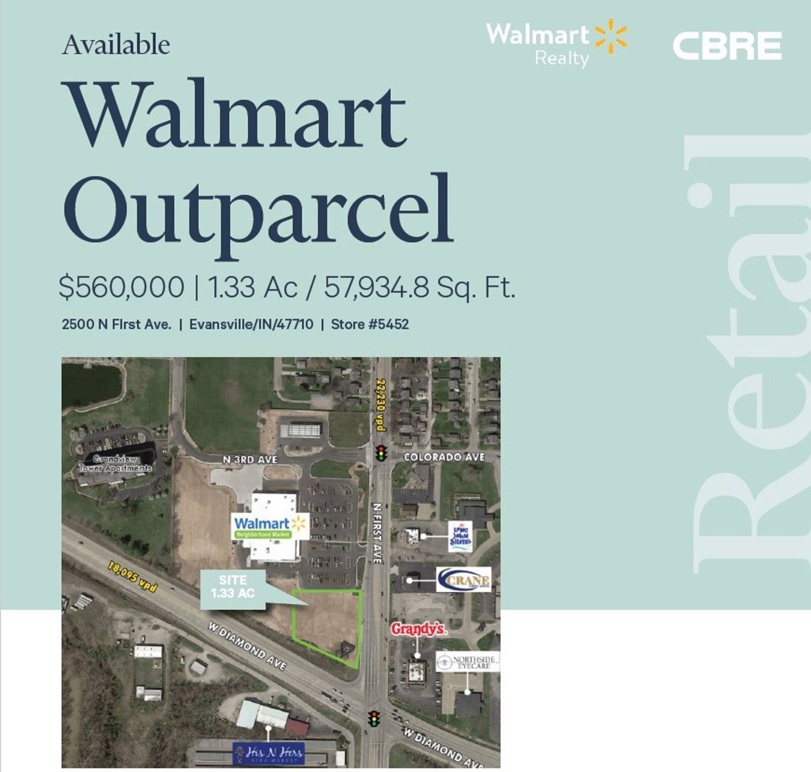 Evansville Walmart Parcel Photo