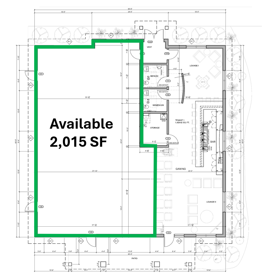 2,015 SF - floor plan