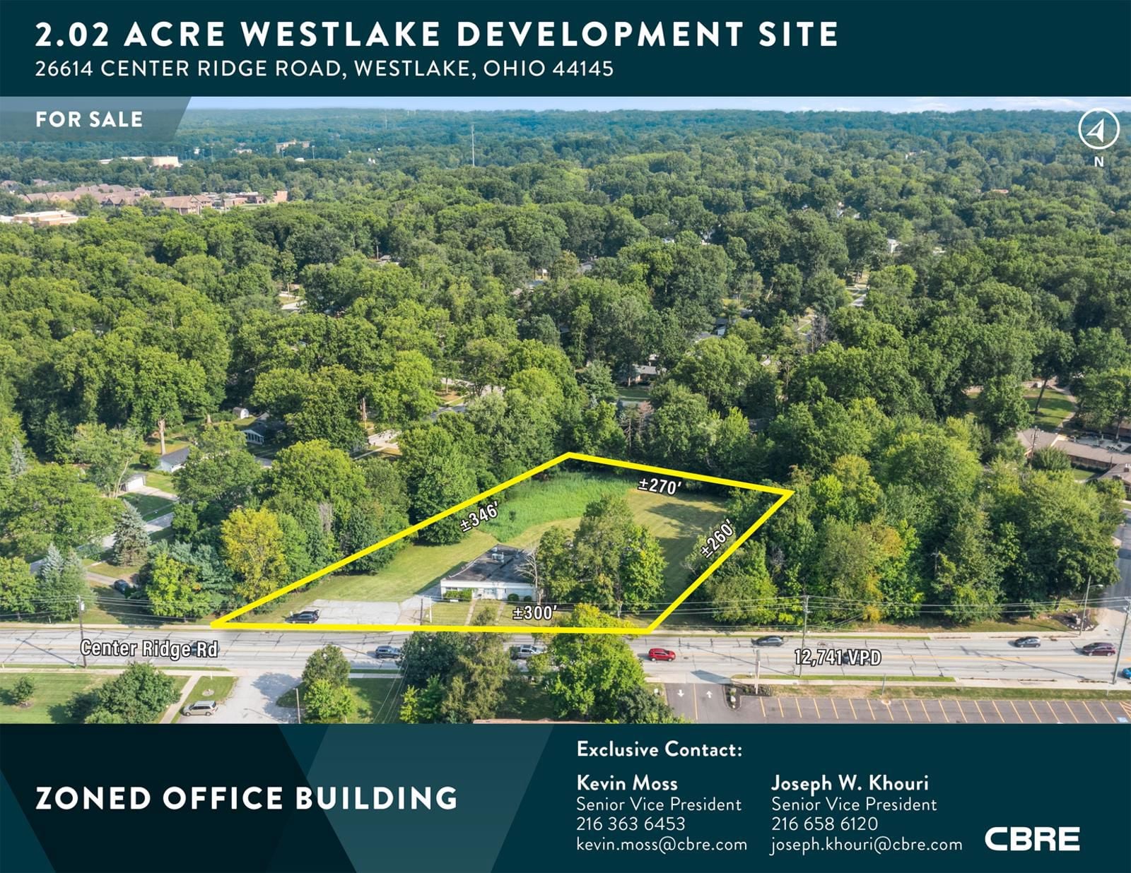 2.02 Acre Westlake Development Site 26614 Center Ridge Road - Image 1
