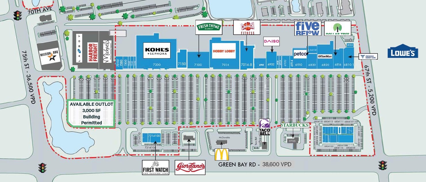 Site plan_Southport Plaza Outlot