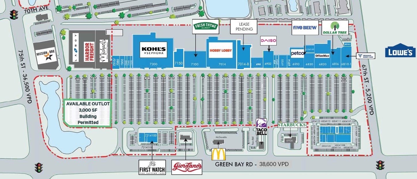 Site plan_Southport Plaza Outlot