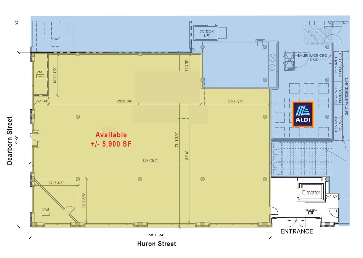 30 W Huron space plan