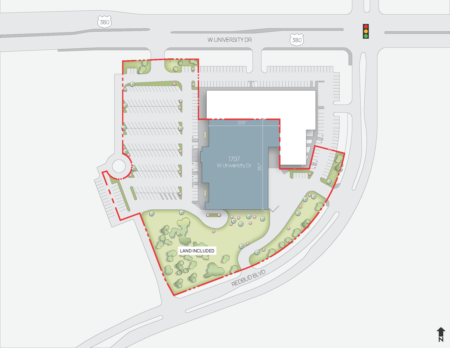 1707 W University Site Plan