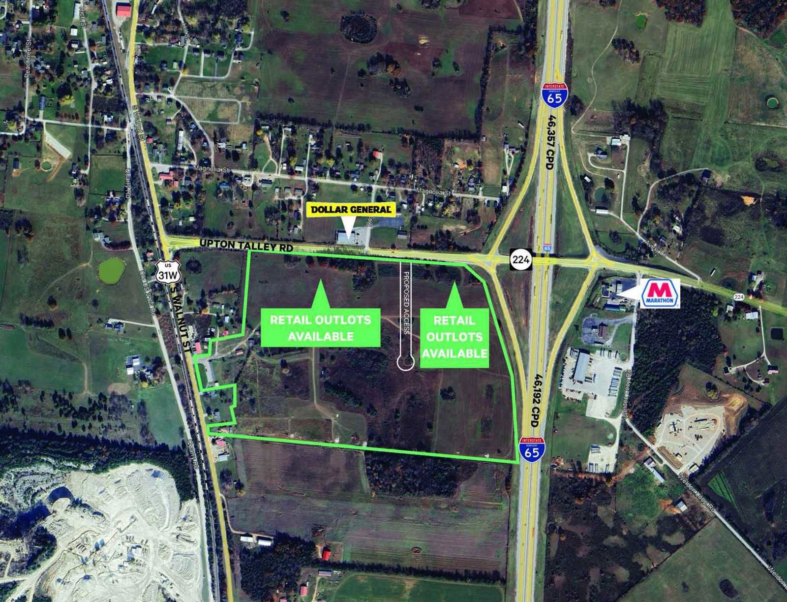 Aerial - Upton Talley Rd Exit