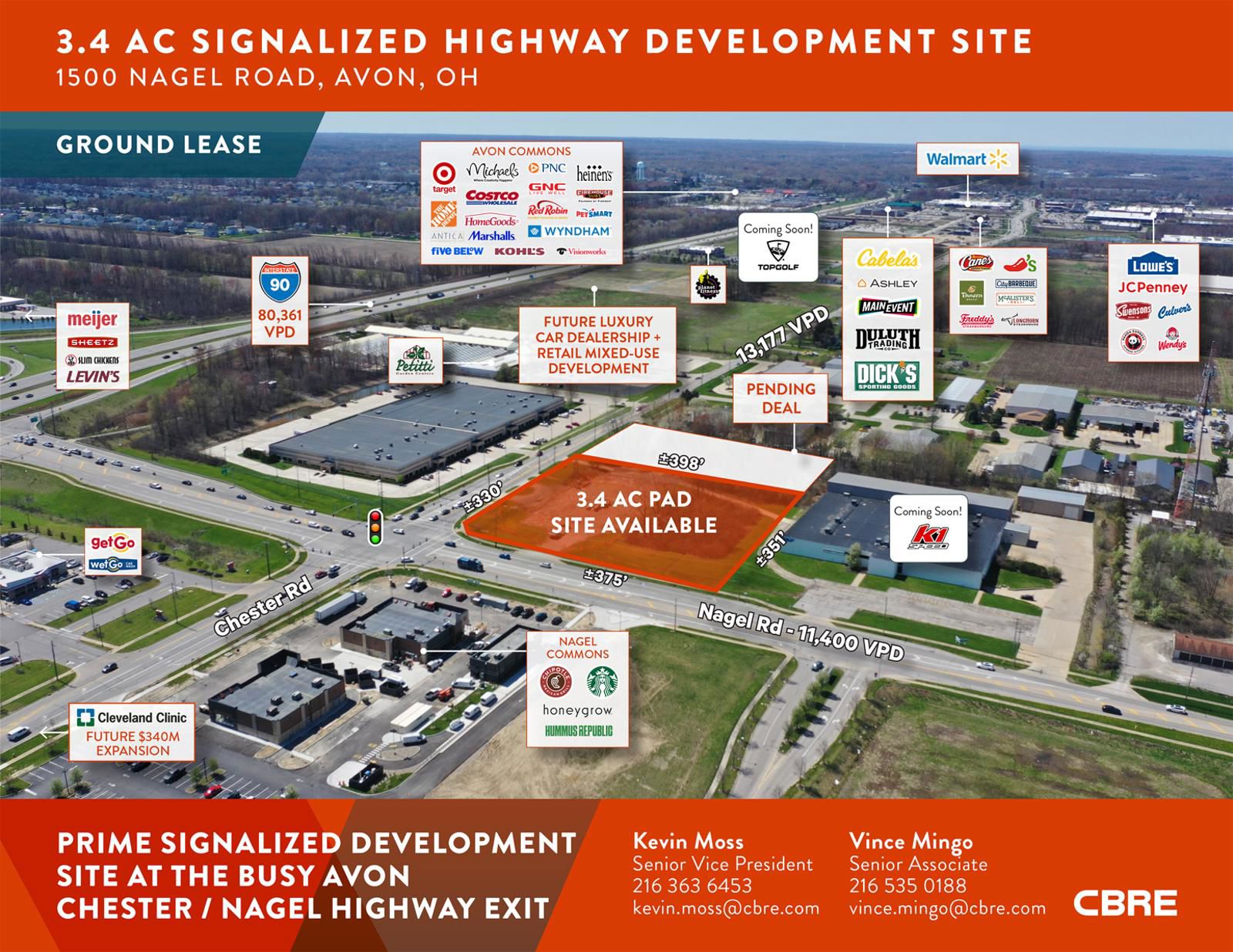 3.4 AC Signalized Highway Development Site 1500 Nagel Road - Image 1