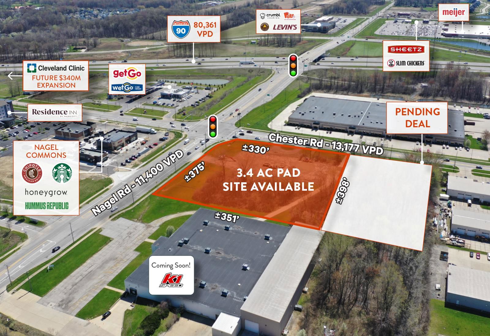 3.4 AC Signalized Highway Development Site 1500 Nagel Road - Image 4