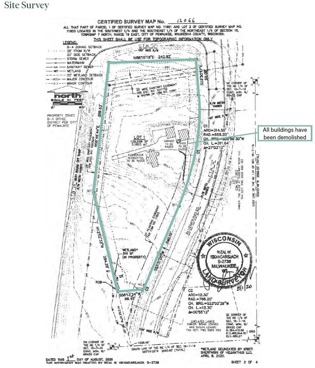 Site Survey - N28W25301 Bluemound Rd, Pewaukee