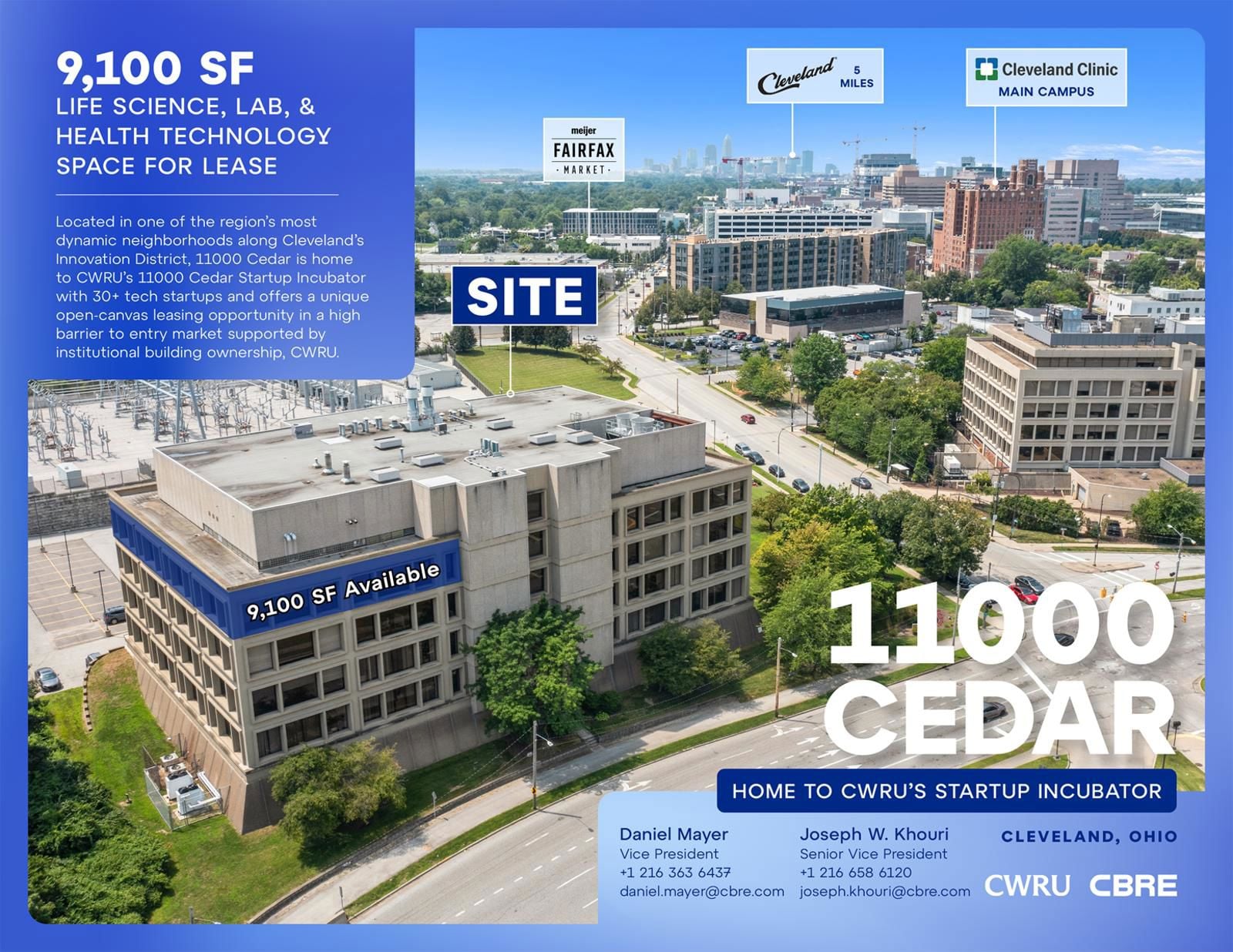 9,100 SF Life Science, Lab, & Health Technology Space 11000 Cedar Avenue - Image 1