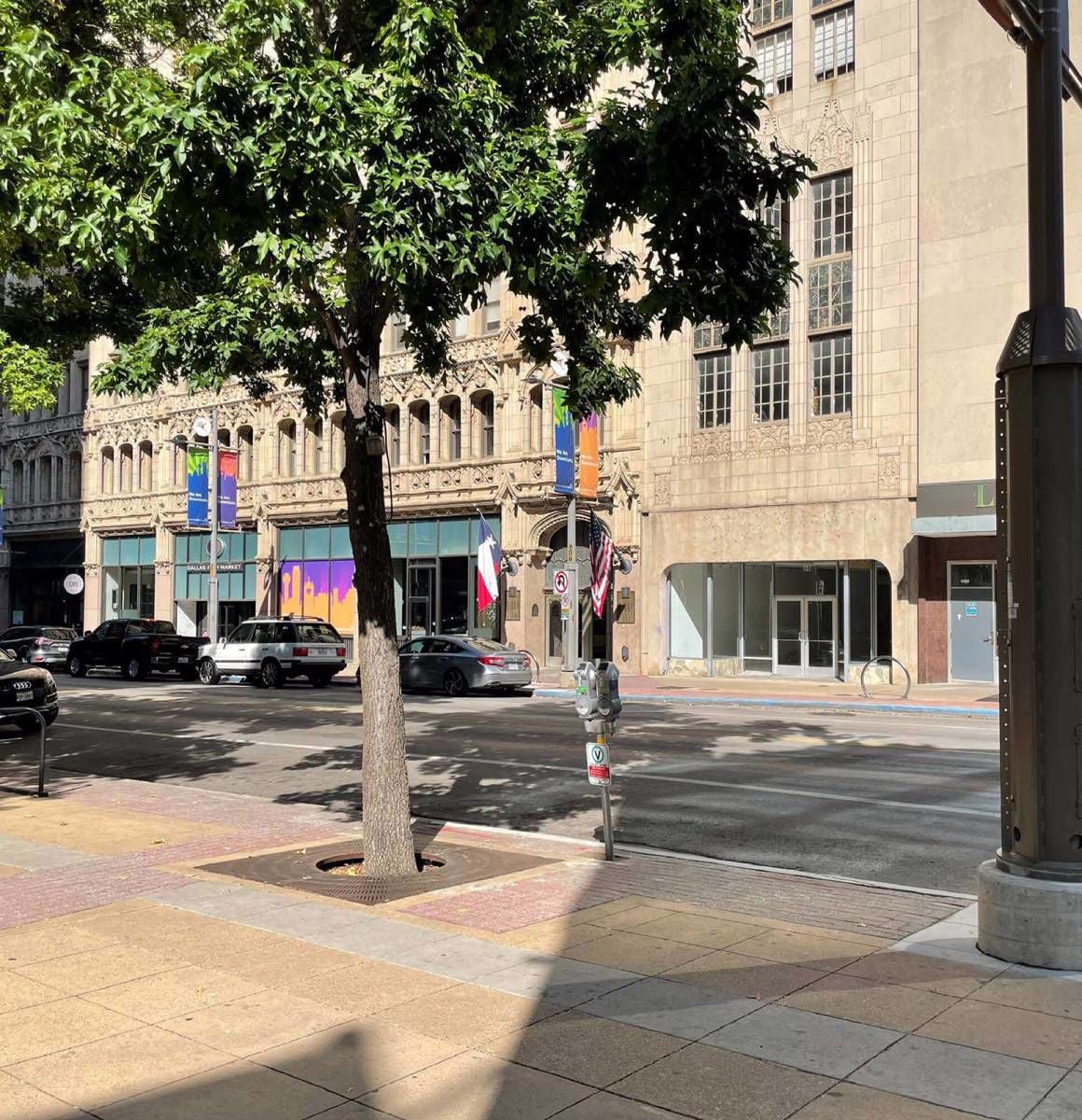 download front of building