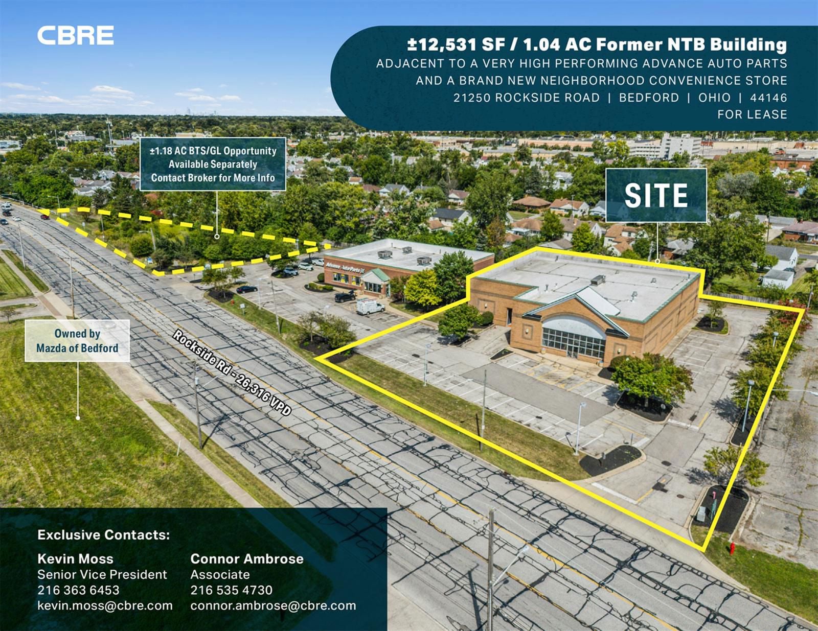 ±12,531 SF / 1.04 AC Former NTB Building 21250 Rockside Road - Image 1