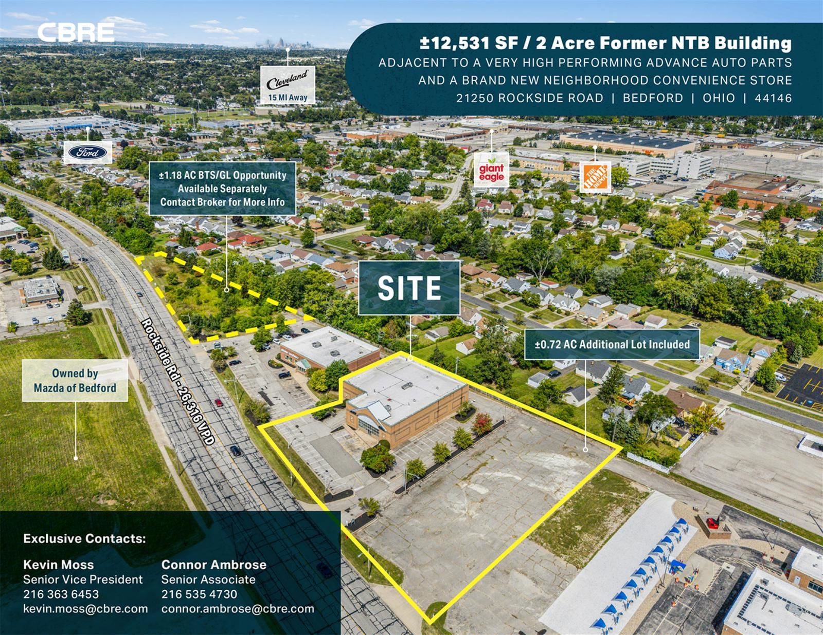 ±12,531 SF / 2 Acre Former NTB Building 21250 Rockside Road - Image 1