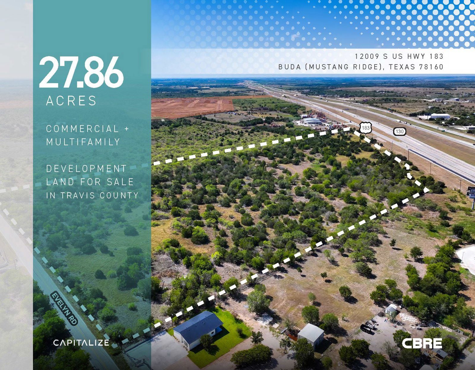 Mustang Ridge Commercial/Multifamily Land 12009 South Highway 183 - Image 1