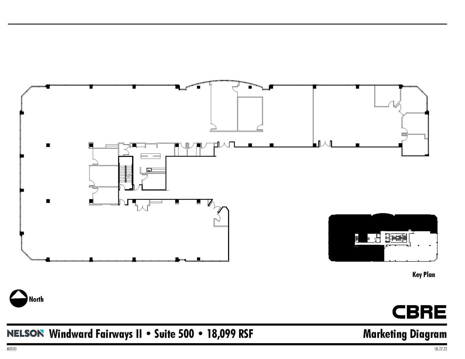 Windward Fairways II Suite 500 18,099 RSF Floor Plan