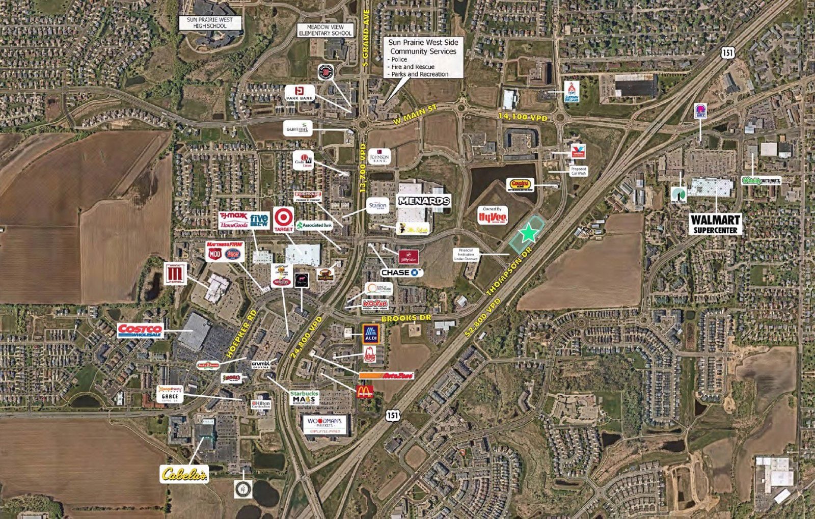 Mid Flight Aerial_Pumpkin Patch Development, Sun Prairie